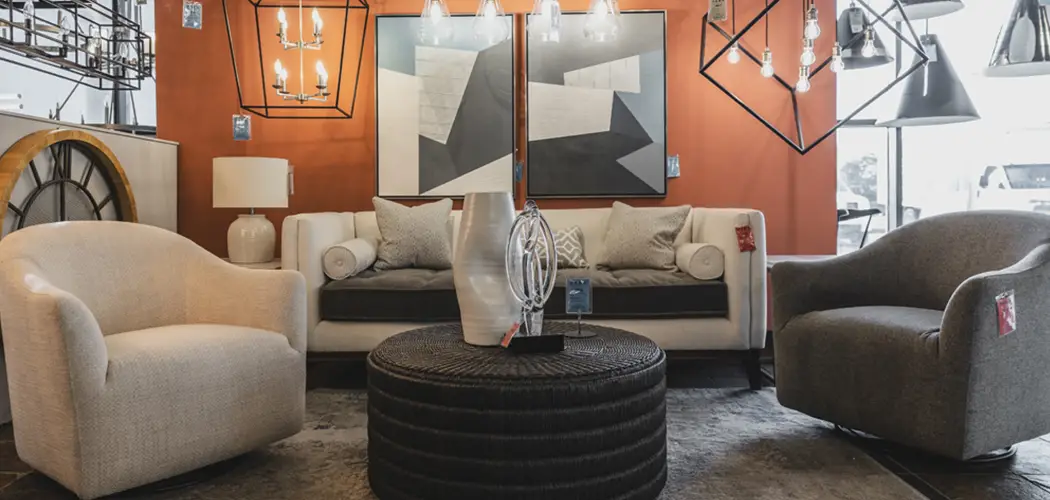 Big Chandelier in Showroom