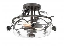 Minka 2753-694 - Ponderosa Ridge - 2 Light Semi Flush