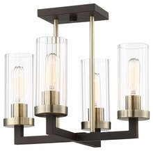 Minka 3049-560 - Ainsley Court - 4 Light Semi Flush