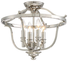Minka 3296-613 - Audrey's Point - 4 Light Semi Flush