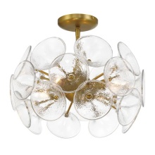 Minka 3654-695 - Winter 4 Light Semi Flush Mount