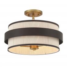 Minka 3685-886 - Harbor Wrap 16" 3-Light Semi Flush