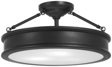 Minka 4177-66A - Harbour Point - 3 Light Semi Flush