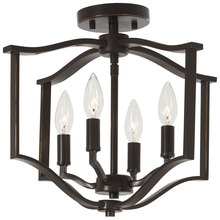Minka 4656-579 - Elyton - 4 Light Semi Flush