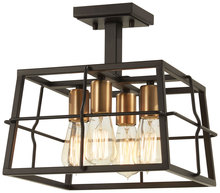 Minka 4769-416 - Keeley Calle - 4 Light Semi Flush