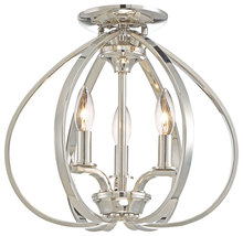 Minka 4983-613 - Tilbury - 3 Light Semi Flush