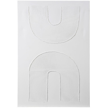 Art by Park WI34287 - Wall Art Canvas Textured Wh