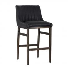 Sunpan 101743 - Halden Barstool - Vintage Black