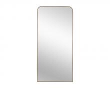 Sunpan 106554 - Calabasas Floor Mirror - Brass