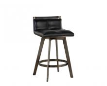 Sunpan 106560 - Arizona Swivel Counter Stool - Castillo Black