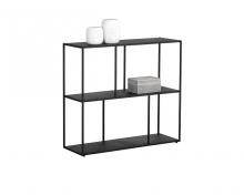 Sunpan 106601 - Eiffel Low Bookcase - Medium - Black