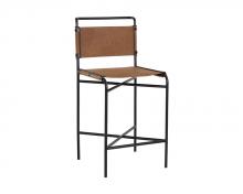 Sunpan 109088 - Corrigan Counter Stool - Cognac Leather