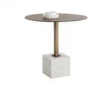 Sunpan 109639 - Kata Bistro Table - White Marble - 32"