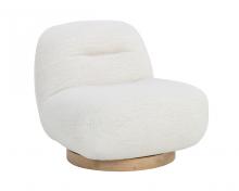 Sunpan 109920 - Franze Swivel Lounge Chair - Merino Pearl