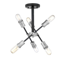 True Light Co. TRS1717BKCH - Harrison Semi-Flush Mount