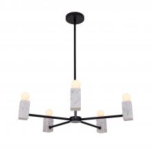 Kalco 516571MB - Quadra 5 LT Chandelier
