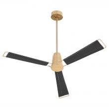 Cyan Designs 11976 - Zephyr Ceiling Fan | Aged Brass | Black  Leather