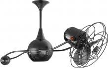 Matthews Fan Company B2K-BKN-MTL - Brisa 2000 - Rotational Ceiling Fan - Black Nickel Finish - Metal Blades