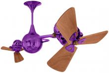 Matthews Fan Company IV-LTPURPLE-WD - Italo Ventania - Rotational Ceiling Fan - Ametista Finish - Mahogany Tone Blades