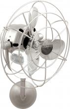 Matthews Fan Company MP-BN-MTL-DAMP - Michelle Parede - Directional Wall Fan - Brushed Nickel Finish