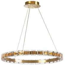 Dainolite CMA-2428LEDC-AGB - 34W Chandelier, AGB w/ Clear Acrylic