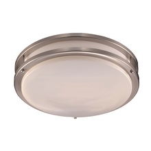 Trans Globe LED-10261 BN - 1LT FLUSH LED-MED-ROUND-DOUBLE