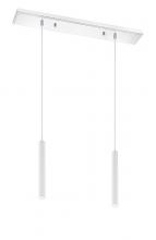 Z-Lite 917MP12-WH-LED-2LCH - 2 Light Linear Chandelier