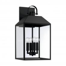 Capital 953443BK - 4 Light Outdoor Wall Lantern