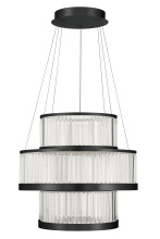 Eurofase 49351-026 - EMPRA-CHD-3LT-35IN-BK-CL