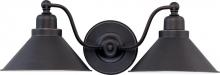 Nuvo 60/1711 - Bridgeview; 2 Light Wall Sconce; Mission Dust Bronze Finish