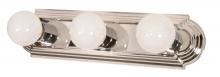 Nuvo 60/296 - 3 Light; 18 in.; Vanity; Racetrack Style; Polished Chrome Finish