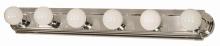 Nuvo 60/298 - 6 Light; 36 in.; Vanity; Racetrack Style; Polished Chrome Finish