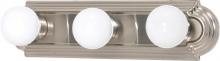 Nuvo 60/300 - 3 Light; 18 in.; Vanity; Racetrack Style; Brushed Nickel Finish