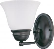 Nuvo 60/3165 - Empire; 1 Light; 7 in.; Vanity with Frosted White Glass; Mahogany Bronze Finish