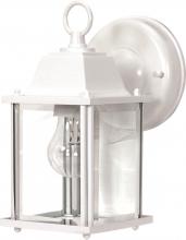 Nuvo 60/3463 - 1 Light; 8-5/8 in.; Wall Lantern; Cube Lantern with Clear Beveled Glass; Color retail packaging;