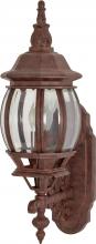 Nuvo 60/3468 - Central Park; 1 Light; 20 in.; Wall Lantern with Clear Beveled Glass; Color retail packaging; Old