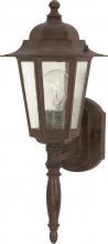 Nuvo 60/3471 - Cornerstone; 1 Light; 18 in.; Wall Lantern with Clear Seed Glass; Color retail packaging; Old Bronze