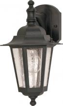 Nuvo 60/3475 - Cornerstone; 1 Light; 13 in.; Wall Lantern; Arm Down with Clear Seed Glass; Color retail packaging;