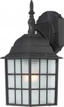 Nuvo 60/3482 - Adams; 1 Light; 14 in.; Outdoor Wall with Frosted Glass; Color retail packaging; Textured Black