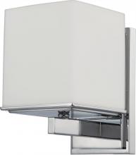 Nuvo 60/4081 - Bento; 1 Light; Vanity Fixture with Satin White Glass; Polished Chrome Finish