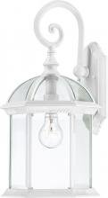 Nuvo 60/4964 - Boxwood; 1 Light; 19 in.; Outdoor Wall with Clear Beveled Glass; White Finish