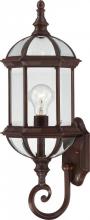 Nuvo 60/4972 - Boxwood; 1 Light; 22 in.; Outdoor Wall with Clear Beveled Glass; Rustic Bronze Finish