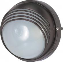 Nuvo 60/521 - 1 Light; 10 in.; Round Hood Bulk Head; Die Cast Bulk Head; Architectural Bronze Finish