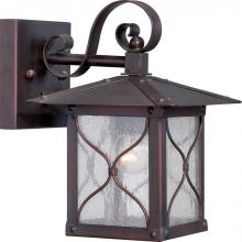 Nuvo 60/5611 - Vega; 1 Light; 6.5 in.; Outdoor Wall Fixture with Clear Seed Glass; Classic Bronze Finish