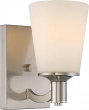 Nuvo 60/5821 - Laguna; 1 Light; Vanity with White Glass; Brushed Nickel Finish