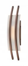 Nuvo 62/122 - Trax; 1 Module Wall Sconce with Frosted Glass; Hazel Bronze Finish