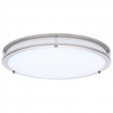 Nuvo 62/1877 - Glamour; LED 17 Inch Flush Mount; Brushed Nickel Finish; 27K/3K/35K/4K/5K CCT Selectable