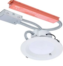 Nuvo S21606 - 28W Field Selectable LED 8-Inch Commercial Downlight; Dual Dimming; Integrated Emergency Driver;