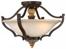Minka N6450-652 - Chateau Nobles Collection - 3 Light Semi Flush