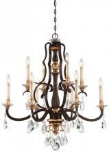 Minka N6459-652 - Chateau Nobles Collection - 10 Light Chandelier